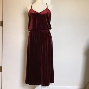 1. State velvet jumpsuit